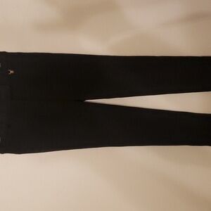 Tory Burch Black/gray Wool Straight Leg Dress Career Work Pants